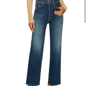 MOTHER The Rambler High Rise Ankle Straight Jeans